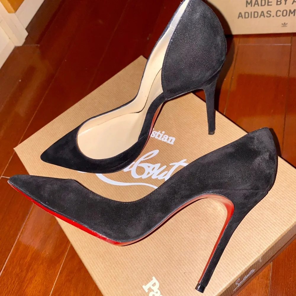 Christian Louboutin Iriza 100 • Black Veau Velours